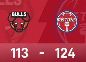 Informe del partido de la NBA: Reid 28 puntos, 12 rebotes y 6 asistencias, los Pistons vencieron a los Bulls 124-113