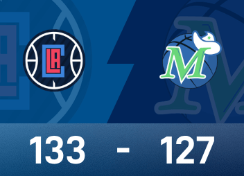 Informe de la Copa de la NBA: Harden 41 puntos triple-doble, los Clippers vencieron a los Mavericks 133-127 en doble tiempo extra