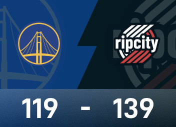 Informe del juego de la NBA: Yang Hansen 2 puntos, 1 rebote y 2 tapones, Trail Blazers 139-119 Warriors