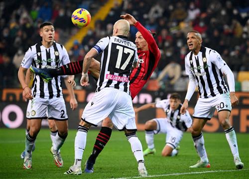 Udinese vs AC Milán