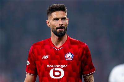 Entrenador del Lille: Giroud y Edon Mbappé se perderán el partido contra el Metz por lesiones