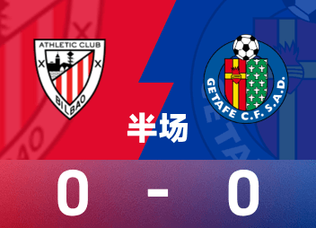 Entretiempo de la Liga: Sanchet provocó peligro, Bibao 0-0 temporal al Getafe